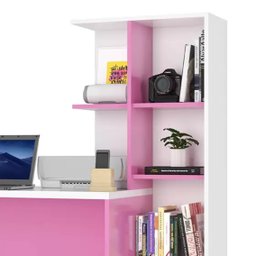 Escrivaninha com Estante 2 Gavetas Poli Poliman Móveis - 4 Escrivaninha com Estante 2 Gavetas Poli Poliman Móveis - 4