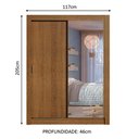 Ver imagem 3 de Guarda-Roupa Infantil Madesa Theo 2 Portas de Correr com Espelho 4 Gavetas Rustic Cor:Rustic