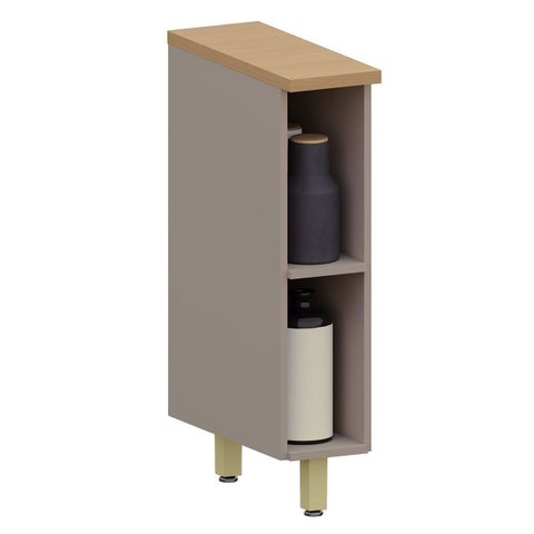 Balcão para Cozinha 100% MDF 20 cm Lumen Freijó/Cinnamon