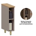 Ver imagem 4 de Balcão para Cozinha 100% MDF 20 cm Lumen Freijó/Cinnamon