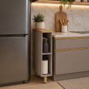 Ver imagem 5 de Balcão para Cozinha 100% MDF 20 cm Lumen Freijó/Cinnamon