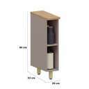 Ver imagem 3 de Balcão para Cozinha 100% MDF 20 cm Lumen Freijó/Cinnamon