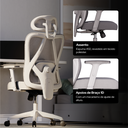 Ver imagem 3 de Cadeira de Escritório Ergonomica Confortável Premium Elements Samaia Certificada Nr17