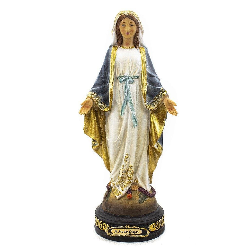 Imagem Nossa Senhora Das Graças Importada 31 Cm - Virgem Maria - 1