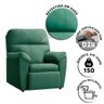 Poltrona Confortável Suede Verde Água Lisboa Shop Jm - 2