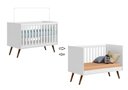 Ver imagem 4 de Berço Americano Mini Cama Encanto com Comoda Retrô 3 Gavetas 1 Porta Lunna - Branco