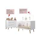 Ver imagem 2 de Berço Americano Mini Cama Encanto com Comoda Retrô 3 Gavetas 1 Porta Lunna - Branco