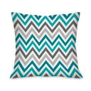 Ver imagem 4 de Kit com 4 Capas para Almofadas Decorativas Chevron Azul