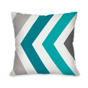 Ver imagem 2 de Kit com 4 Capas para Almofadas Decorativas Chevron Azul