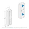 Armário Multiuso 3 Portas Navegantes Politorno - 8