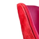 Ver imagem 5 de Poltrona Domus - Giratória, em Veludo Carmim e Acabamento Matelassê