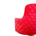 Ver imagem 6 de Poltrona Domus - Giratória, em Veludo Carmim e Acabamento Matelassê