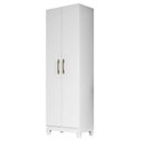 Ver imagem 3 de Guarda Roupa Infantil com Cômoda e Armário Multiuso Lima MS913 New Íris 3 Portas MDP Branco Flex