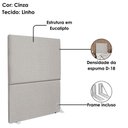 Ver imagem 4 de Cabeceira Solteiro 90 Cm com Frame Luna Linho Cinza Artte Cinza