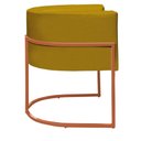 Ver imagem 4 de Kit 2 Poltronas Decorativa Nayara Base Ferro Bronze Suede - Twdecora
