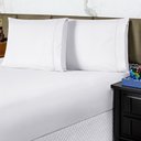 Ver imagem 1 de Jogo de Cama Lençol Queen Conforto Percal 300 Fios 3 Peças - Branco