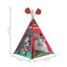 Conjunto Infantil Mini Cama e Cabana Tenda Mendoza Branco e Vermelho - 2