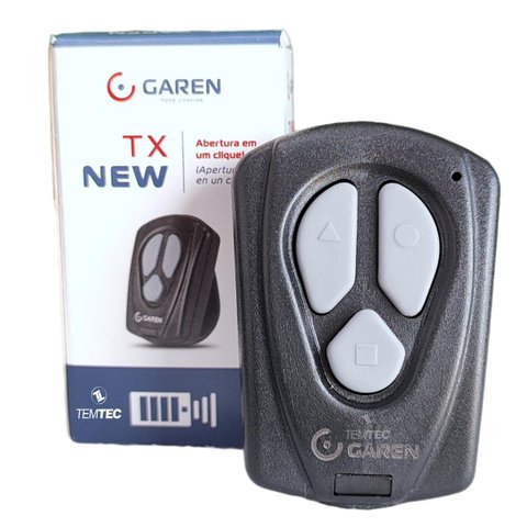 05 Controles Garen Tx New 433,92mhz 3 Botões Portão Alarme