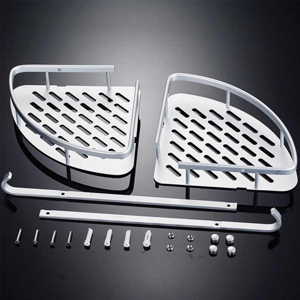 Suporte de Shampoo Aluminio Rack de Banheiro Sabonete Prateleiras Parede - 3