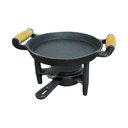 Ver imagem 1 de Fogareiro Ferro Rechaud com Chapa Bifeteira Porção 20cm Rig