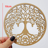 Mandala Arvore Vida - Mdf - Branco - Placa Parede - 10cm - 2