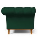 Ver imagem 2 de Sofá 2 Lugares Império 150 Cm Veludo Verde Musgo C-303