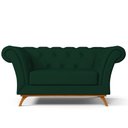 Ver imagem 6 de Sofá 2 Lugares Império 150 Cm Veludo Verde Musgo C-303