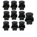 Ver imagem 1 de Kit 10 Botão Pulso Plastico Lk2-ea21 (preto) 1na Lukma