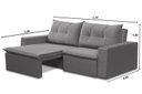Ver imagem 3 de Sofá Retrátil 2 lugares 1,80m Luana Suede Cinza Madelina Decor