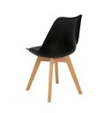 Ver mais imagens de Cadeira Eames Wood Leda Design Preta