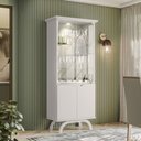 Ver imagem 3 de Cristaleira e Aparador Buffet Vicenza com Espelho Isadora Off White – New Ceval