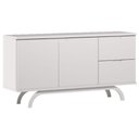 Ver imagem 4 de Cristaleira e Aparador Buffet Vicenza com Espelho Isadora Off White – New Ceval