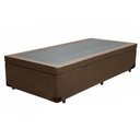 Ver imagem 2 de Cama Box Baú Solteiro Kings Stop Acolchões Síntetico Marrom 41x88x188