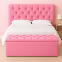 Ver imagem 2 de Recamier Bau Estofado Casal Padrão Anita 140 Cm Veludo