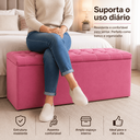 Ver imagem 7 de Recamier Bau Estofado Casal Padrão Anita 140 cm Veludo