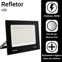 Ver imagem 5 de Refletor Led 800w Holofote Branco Bivolt Prova Dagua Ip65
