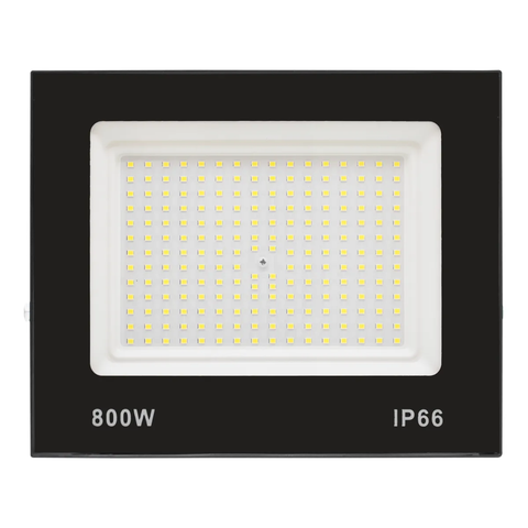 Refletor Led 800w Holofote Branco Bivolt Prova Dagua Ip65