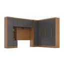 Ver imagem 2 de Guarda-roupa Modulado Casal Completo 4 Peças 8 Portas 5 Gavetas com Maleiro Smart Plus