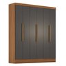 Guarda-roupa Modulado Casal Completo 4 Peças 8 Portas 5 Gavetas com Maleiro Smart Plus - 15