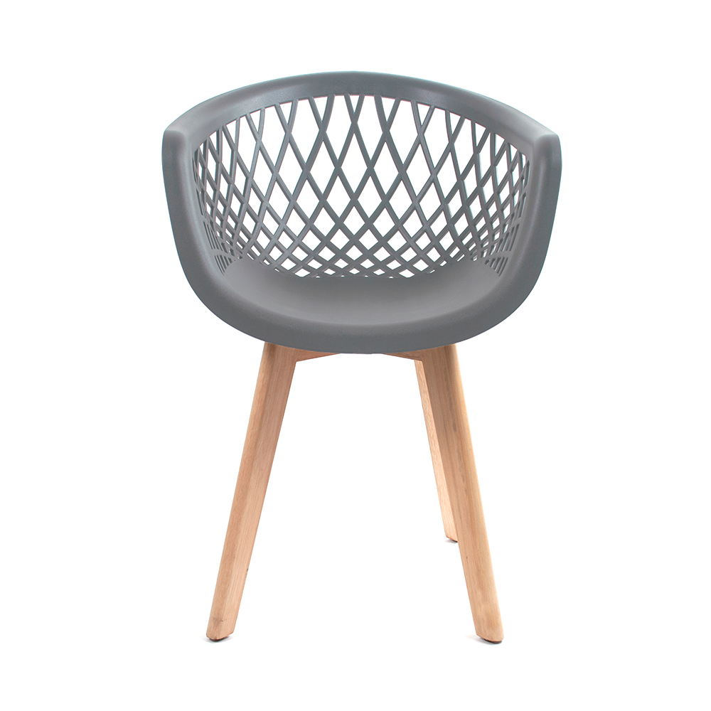 Kit 6 Cadeiras Eames Design Wood Web Cinza - 2