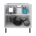 Ver imagem 5 de Armário Balcão de Cozinha 80cm S/tampo 2 Portas 100% Mdf Phoenix Móvel na Caixa