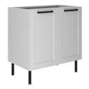Ver imagem 4 de Armário Balcão de Cozinha 80cm S/tampo 2 Portas 100% Mdf Phoenix Móvel na Caixa