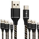 Ver imagem 2 de Kit 10 Cabo Celular 3.1a Flexivel Usb Tipo-c 1mt Inova Cinza