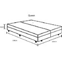 Ver imagem 3 de Cama Báu Box Queen Bipartido Suede Bege Blindado com Pistão a Gás.