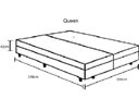 Ver imagem 3 de Cama Báu Box Queen Bipartido Suede Bege Blindado com Pistão a Gás.