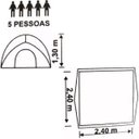 Ver imagem 2 de Barraca Iglu Luna 5 Pessoas Mor