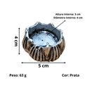 Ver imagem 5 de Kit 3 Pçs Incensario Porta Vela Flor De Lótus Prata Loja Mistica Kit 3 incensários