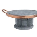 Ver imagem 2 de Pedra para Carne e Réchaud Fogareiro em Pedra Sabão 27x10cm