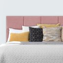 Ver imagem 1 de Cabeceira Modulada Estofada Adesiva 1 Módulo 30x40cm Rosa