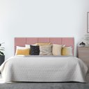 Ver imagem 2 de Cabeceira Modulada Estofada Adesiva 1 Módulo 30x40cm Rosa